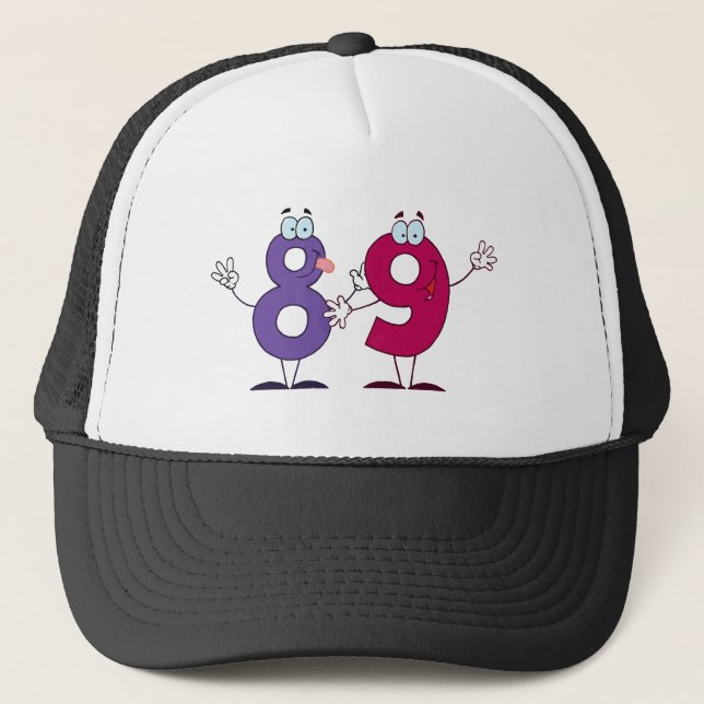 Happy Number 89 Trucker Hat (Front)
