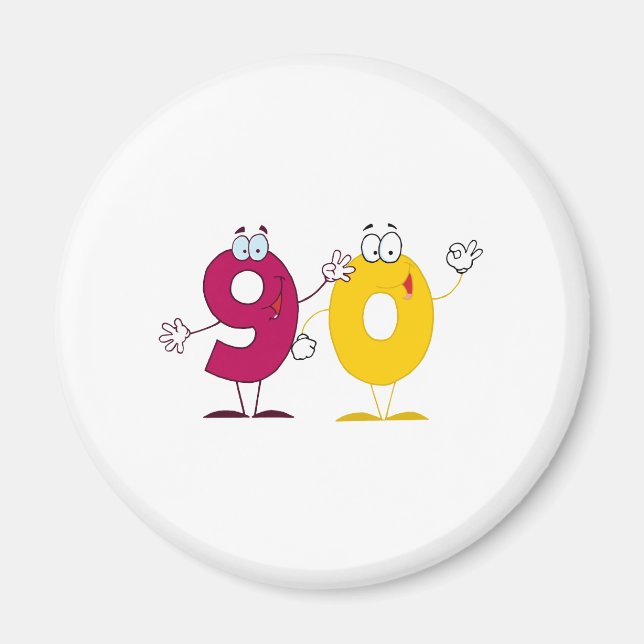 Happy Number 90 Magnet (Front)