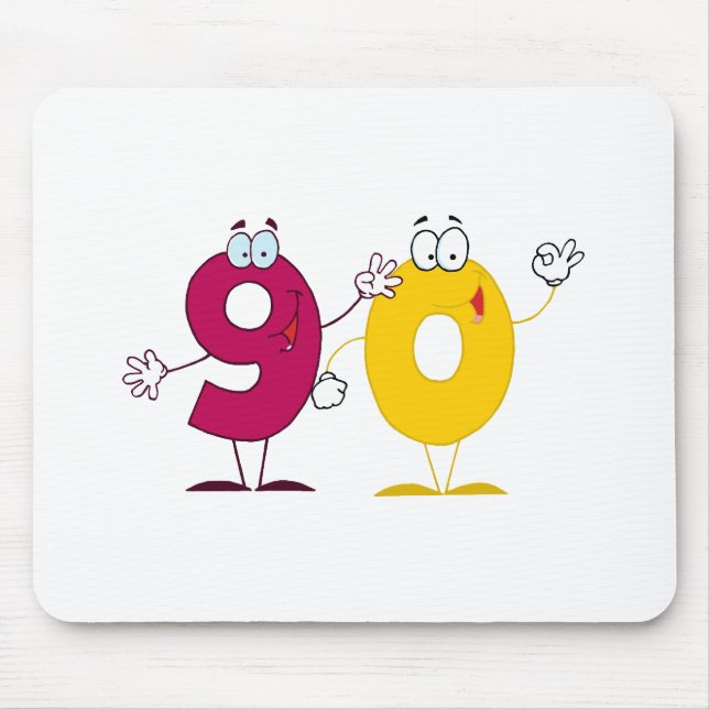 Happy Number 90 Mouse Pad (Front)