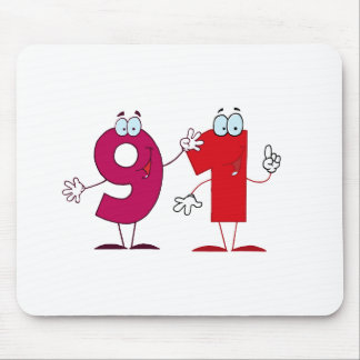 Happy Number 91 Mouse Pad