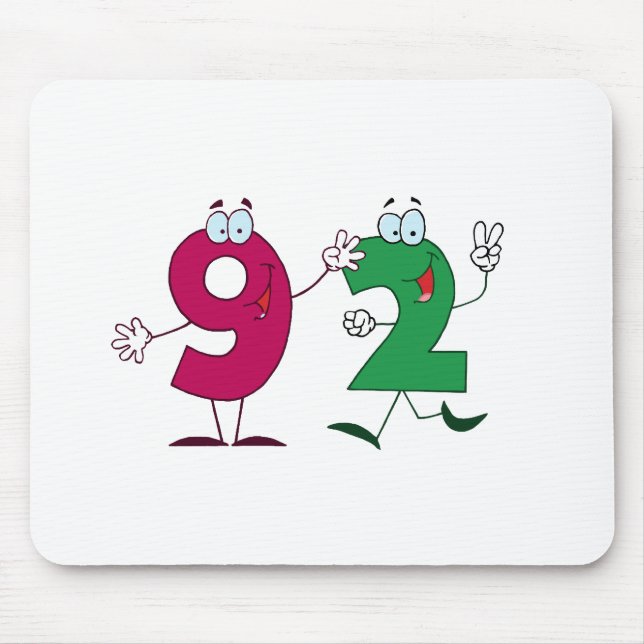 Happy Number 92 Mouse Pad (Front)