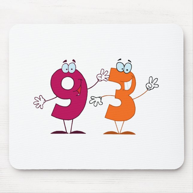 Happy Number 93 Mouse Pad (Front)