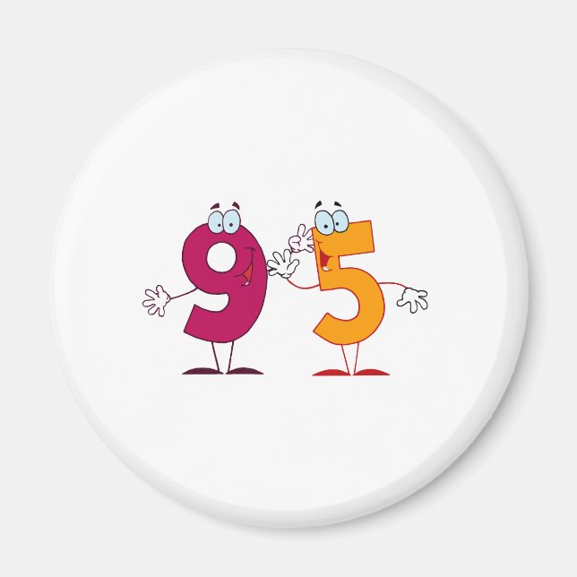 Happy Number 95 Magnet (Front)