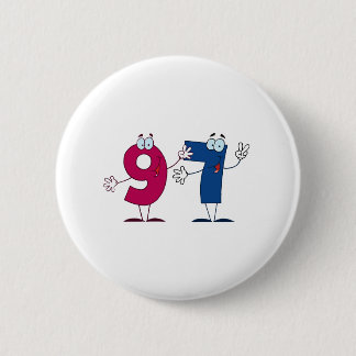 Happy Number 97 2 Inch Round Button