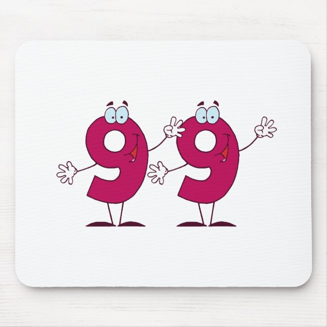 Happy Number 99 Mouse Pad (Front)