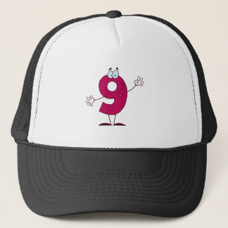 Happy Number 9 Trucker Hat