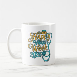 Happy Nurse Week 2026 Stethoscope Shirt Design_1 Coffee Mug