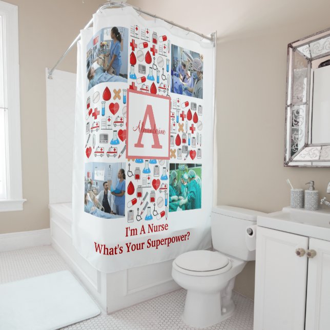 Happy Nurses Day 4 photo collage cross monogram (In Situ)