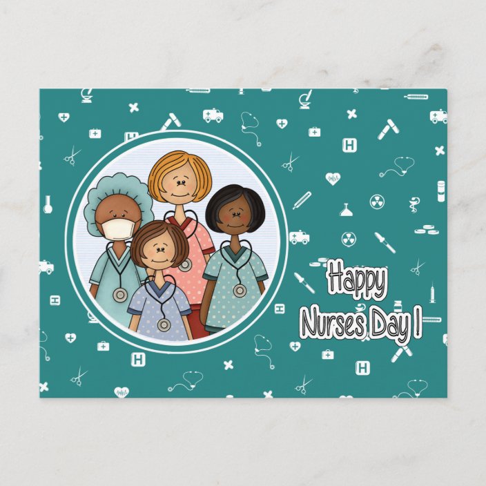 Happy Nurses Day Customizable Postcards | Zazzle.ca