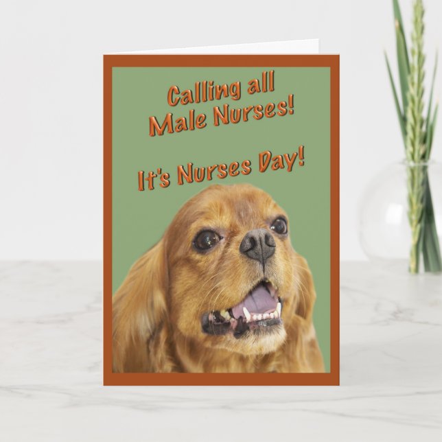 Happy Nurses Day For Male Nurse Greeting Card (Front)