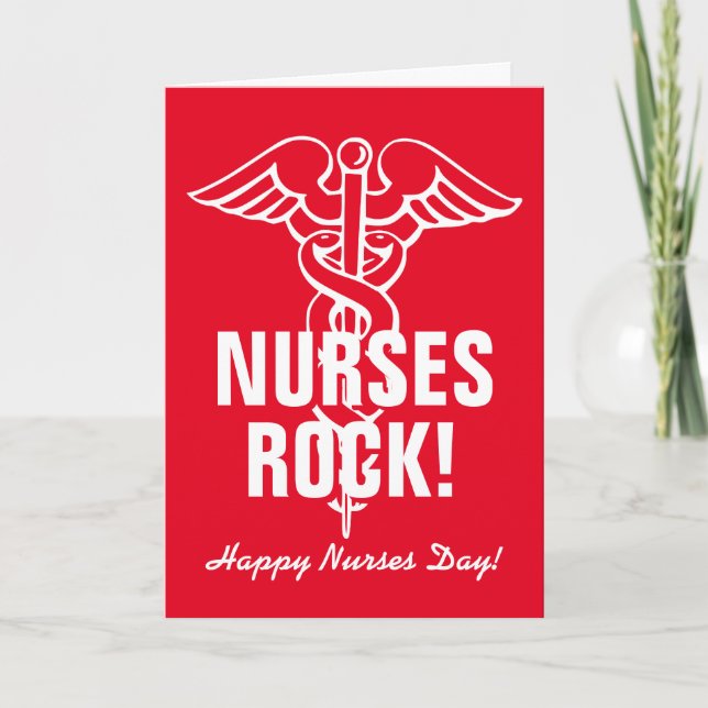 Happy Nurses Day greeting card for nursing week (Front)