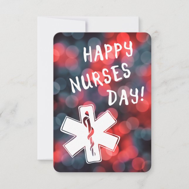 happy nurses day invitation (Front)