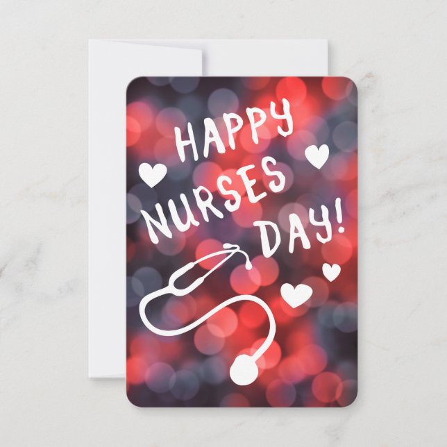 happy nurses day invitation (Front)