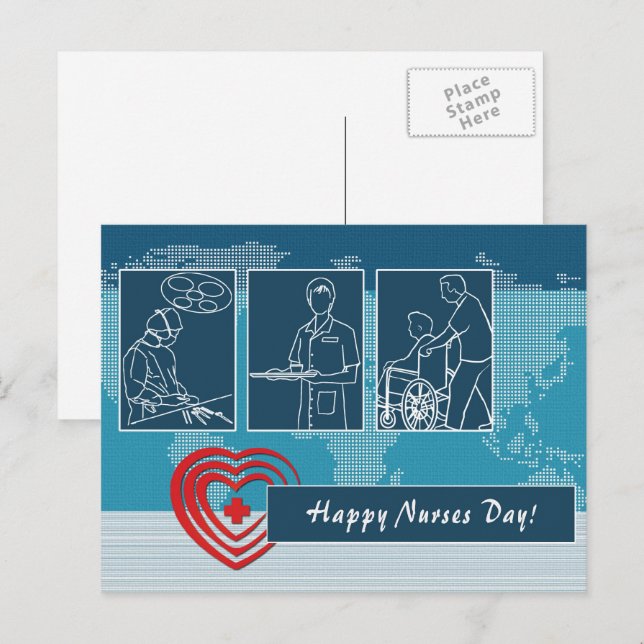 Happy Nurses Day Postcards (Front/Back)
