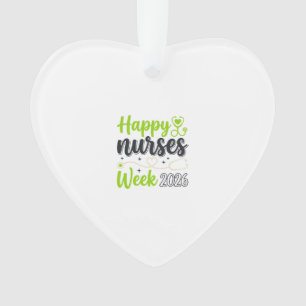 Happy Nurses Week 2026 Stethoscope Nurse Design_1 Ornament