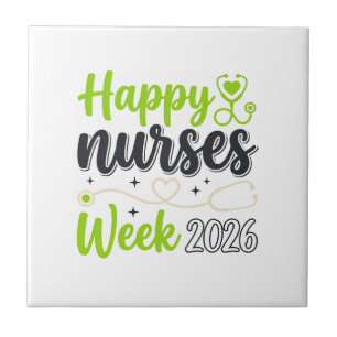 Happy Nurses Week 2026 Stethoscope Nurse Design_1 Tile