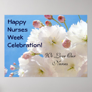 Happy Nurse's Week Affiches de célébration Love Nu