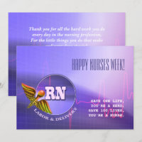 Happy Nurses Week. Medical Caduceus