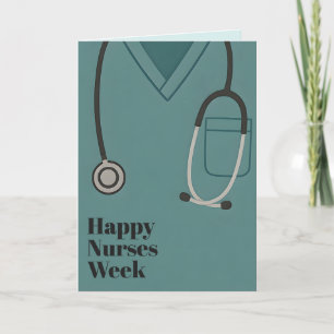 Happy Nurses Week Nurse Appreciation Vintage Style Thank You Card