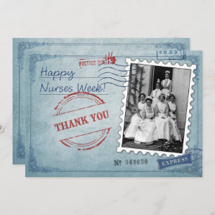 Happy Nurses Week. Vintage design Custom Card