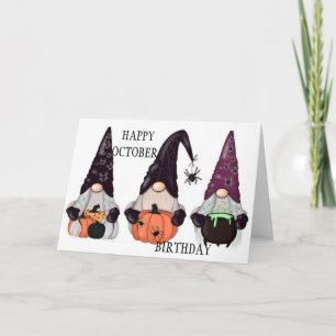 ***HAPPY OCTOBER BIRTHDAY***  CARD