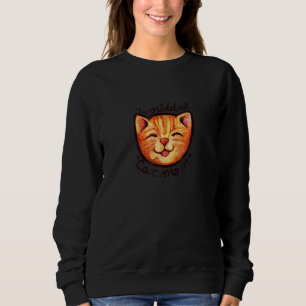 Happy Orange Abby Cat Mom Sweatshirt