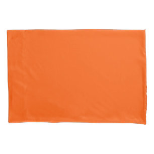 Happy Orange colour Easily Customize This Pillowcase