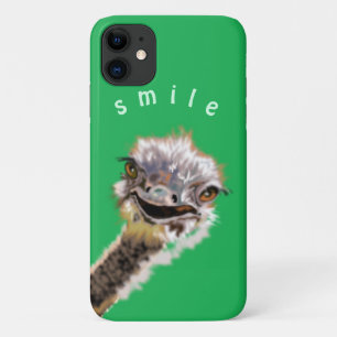 Happy Ostrich - iPhone 11 Case