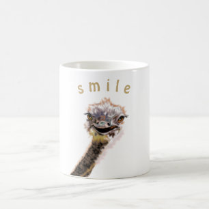Happy Ostrich Coffee Mug