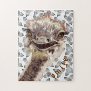 Happy Ostrich - Smile - Jigsaw Puzzle