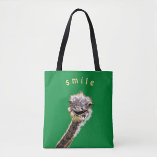 Happy Ostrich Tote Bag
