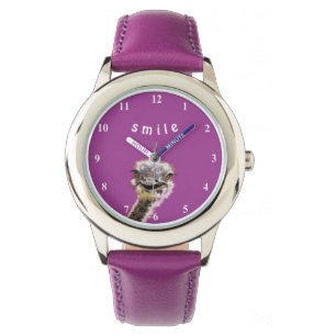 Happy Ostrich Watch Fun Purple