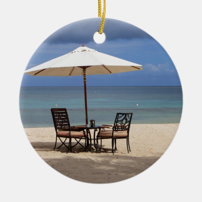 Happy Out Ceramic Ornament (Front)