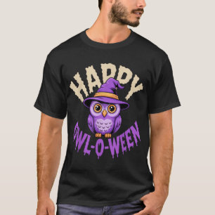 Happy Owl O Ween Owl Lovers Halloween For Spooky  T-Shirt