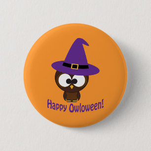 Happy Owloween 2 Inch Round Button