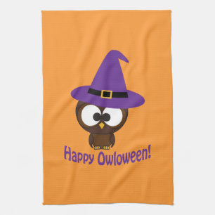 Happy Owloween Kitchen Towel