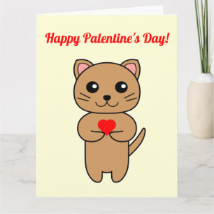 Happy Palentine's Day! - Yellow Background Card