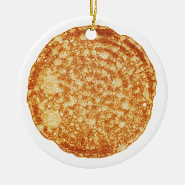 Happy Pancake Day! Ceramic Ornament (Front)