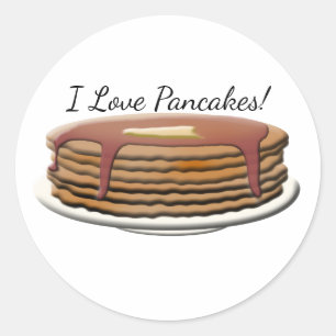 Happy Pancake Day Classic Round Sticker