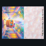 Happy Pancake Notepad<br><div class="desc">Rococo Impressionism Kawaii Rainbows: "There's a lot going on here." Palais de Marigold St. May creates unique stationery for those that love all things cute, Kawaii, floral, and colorful. Note that the designs are generally created for the large notepads, stationery sheets, stickers, address labels, note cards, and envelopes. If you...</div>