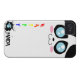 happy panda iphone 4 case (Back Horizontal)