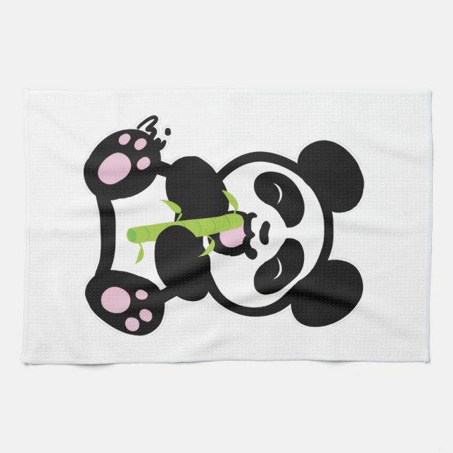 Happy Panda Kitchen Towel (Horizontal)
