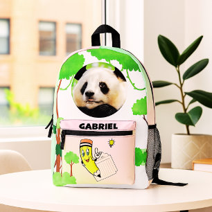 Happy Panda LearnPack Printed Backpack