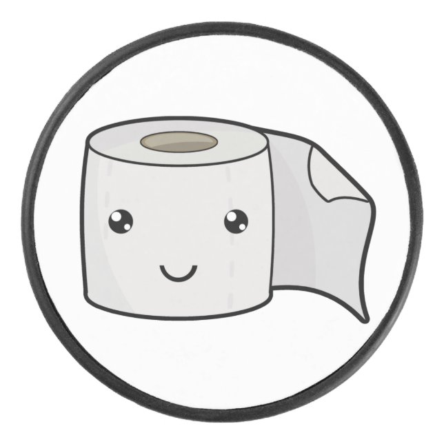 Happy Paper Hockey Puck (Front)