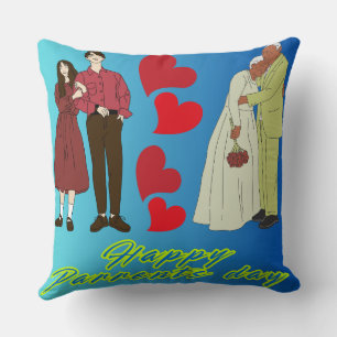 Happy Parents' Day throw pillow, Parent' Day decor Pillow