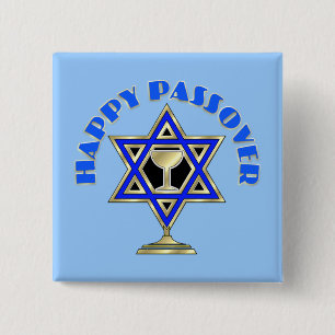 Happy Passover 2 Inch Square Button