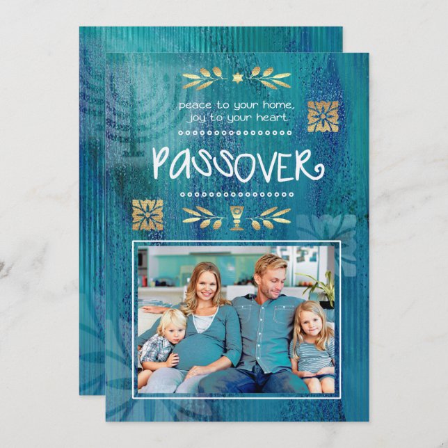 Happy Passover. Custom Photo Card (Front/Back)