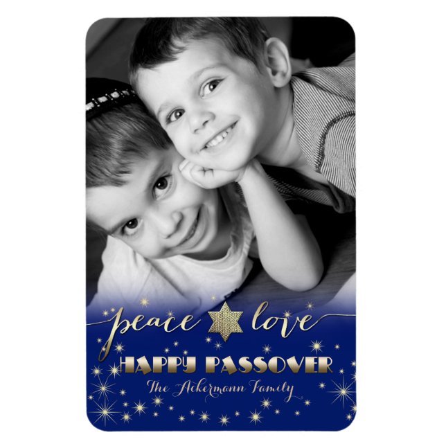 Happy Passover. Custom Photo Magnet (Vertical)