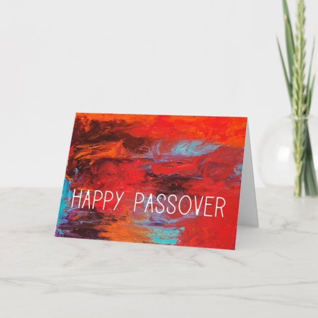 Happy Passover Doorposts and Lintel Holiday Card (Front)