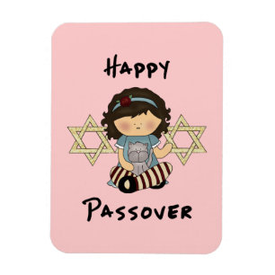 Happy Passover Girl Magnet